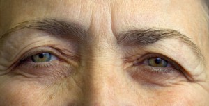 Elderly womans eyes