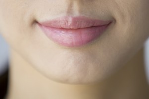 Mouth of a young woman