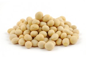 Close up of soy beans